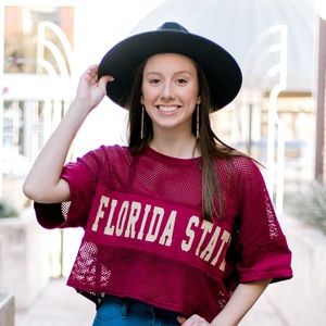 Black Felt Wide Brim Hat